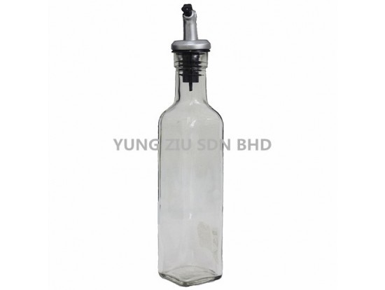 150#MEDIUM 250ML OIL BOTTLE WITH SILVER COVER CAP(21CM)